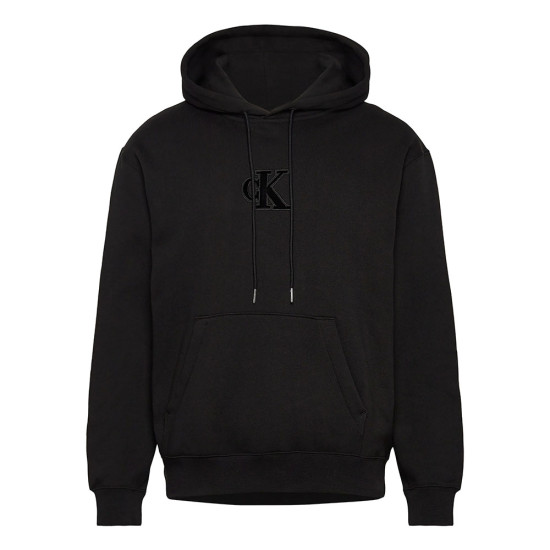 Calvin Klein Ανδρικό φούτερ Fleece Monogram Logo Patch Relaxed Hoodie